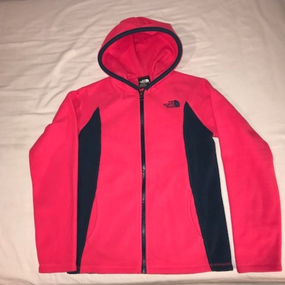 Youth north Face fleece full zip hoodie size 10-12 - Picture 1 of 2